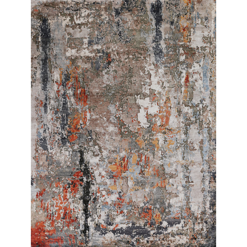 Laureno Handmade Abstract Area Rug, Rectangle 12' x 15'