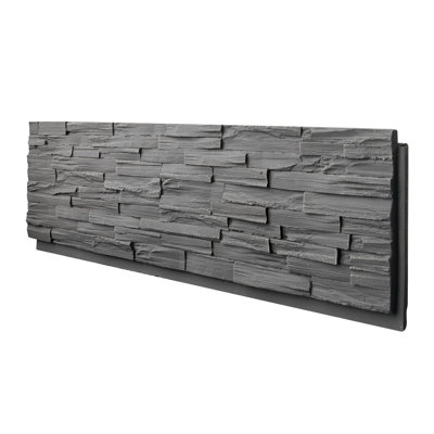 Faux Stone Wall Covering Panels for Interior and Exterior Decor Panels in RomanWood (1 pack)