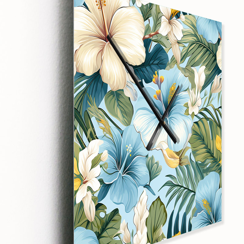 Jamane - Horloge murale moderne tropicale, Petit