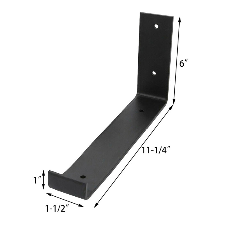 Support mural en bois pour tablettes flottantes Twicken, H 6 po x l 11,25 po x P 1 po