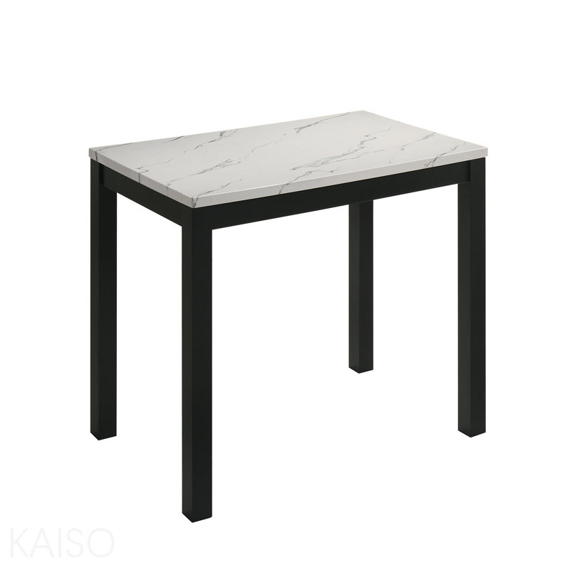 Table de salle à manger rectangulaire, Blanc