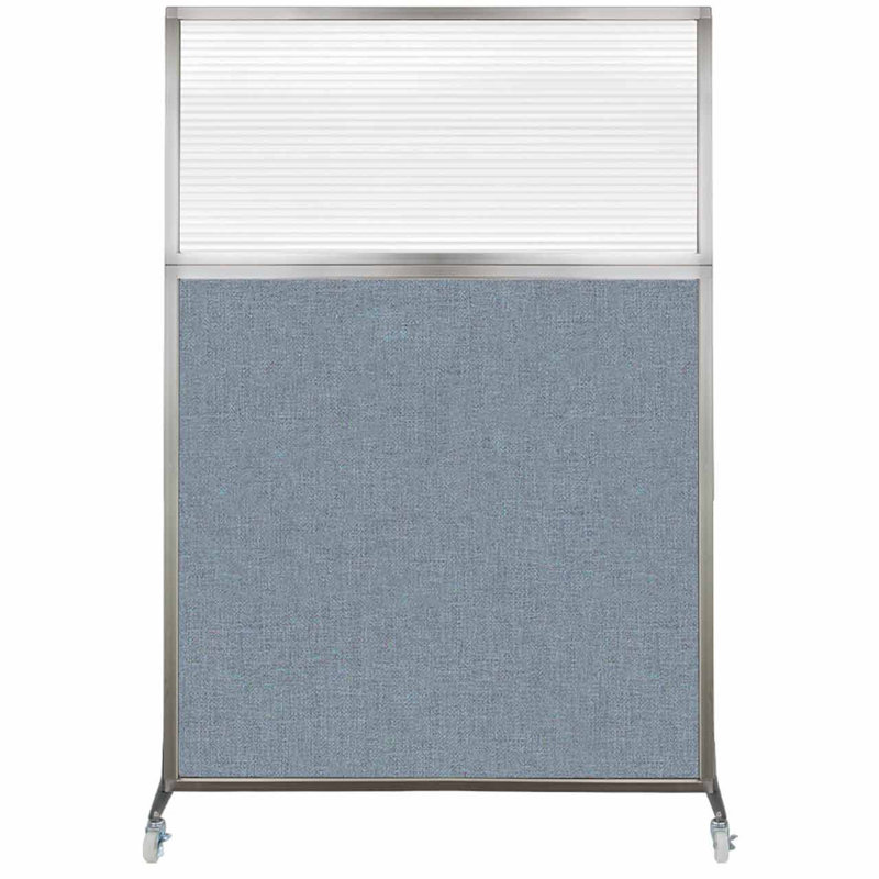 Cloison de bureau Hush, Longueur 48 po, Bleu poudre