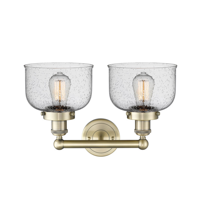 Arlester 2 - Light Dimmable Vanity Light, Seedy, Antique Brass