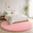 Plush Round Area Rug, Soft Fuzzy Shag Rug for Bedroom Living Room Balcony, Fluffy Carpet for Home Decor, Non-Slip Cozy Decorative Rug.-1240317205