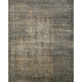 Ayla Damask Area Rug in Brown