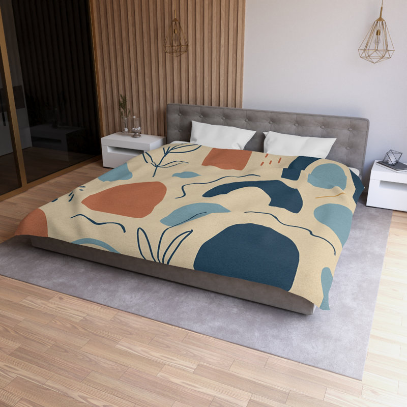  Duvet Covers No 1 Single Piece, White/Blue, King Duvet Cover