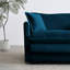 2 pour le salon en chenille bleue. Structure en bois massif, éponge confortable, revêtement de luxe en chenille et canapé de luxe, revêtement, sièges confortables