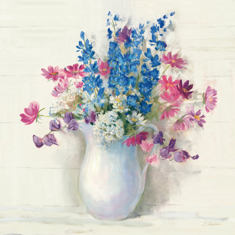 Ironstone Bouquet II Bright by Carol Rowan - Wrapped Canvas Painting, 91cm H x 91cm W