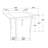 Rectangular 52-Inch Extension Dining Table, Cappuccino