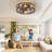 Caged Ceiling Fan With Lights Remote Control, Pendant Lights-1158762947-1158762944