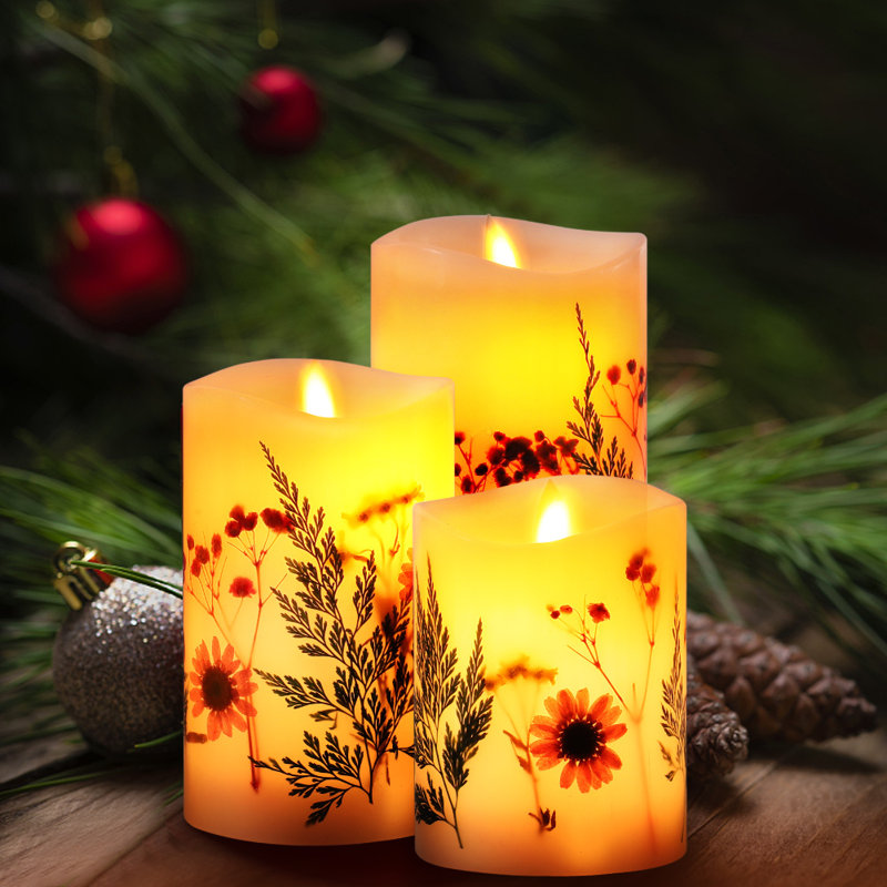 Unscented Flameless Pillar Candle