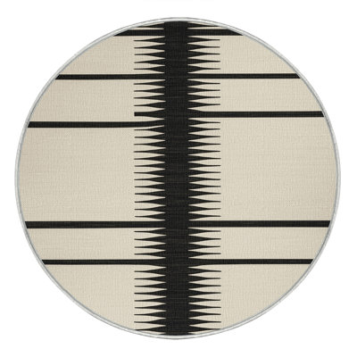  Tapis lavable rayé gris anthracite lavable