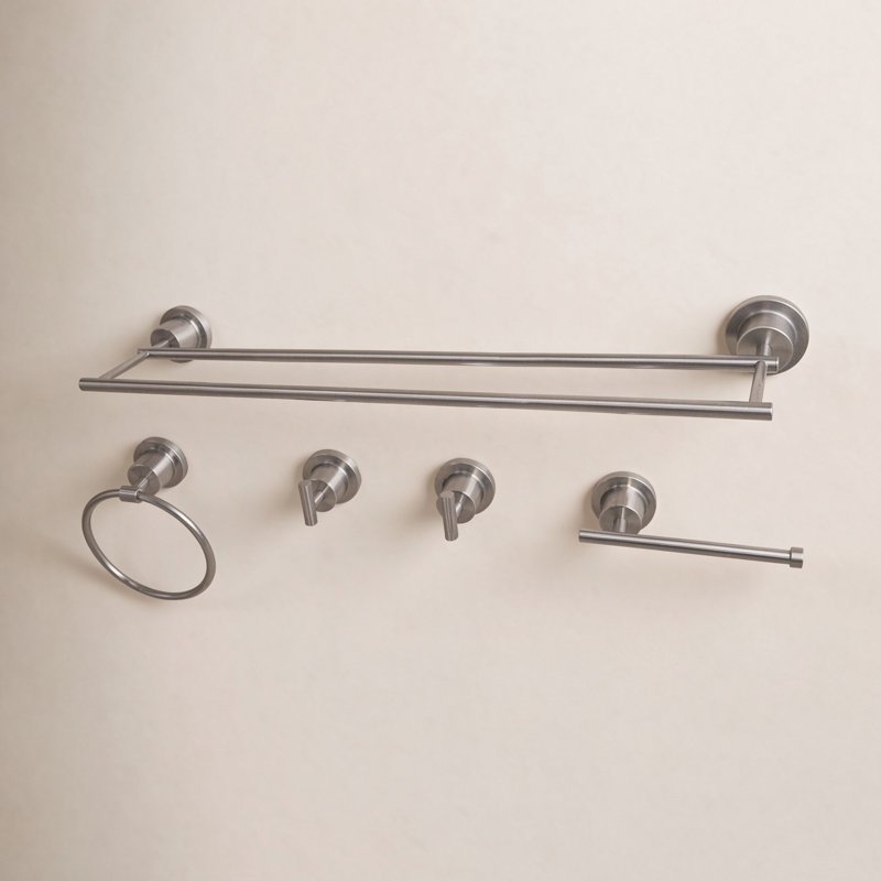 Concord 5-Piece Bathroom Hardware Set, Brushed Nickel
