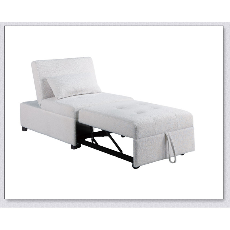 Canapé-lit contemporain en tissu Sherpa