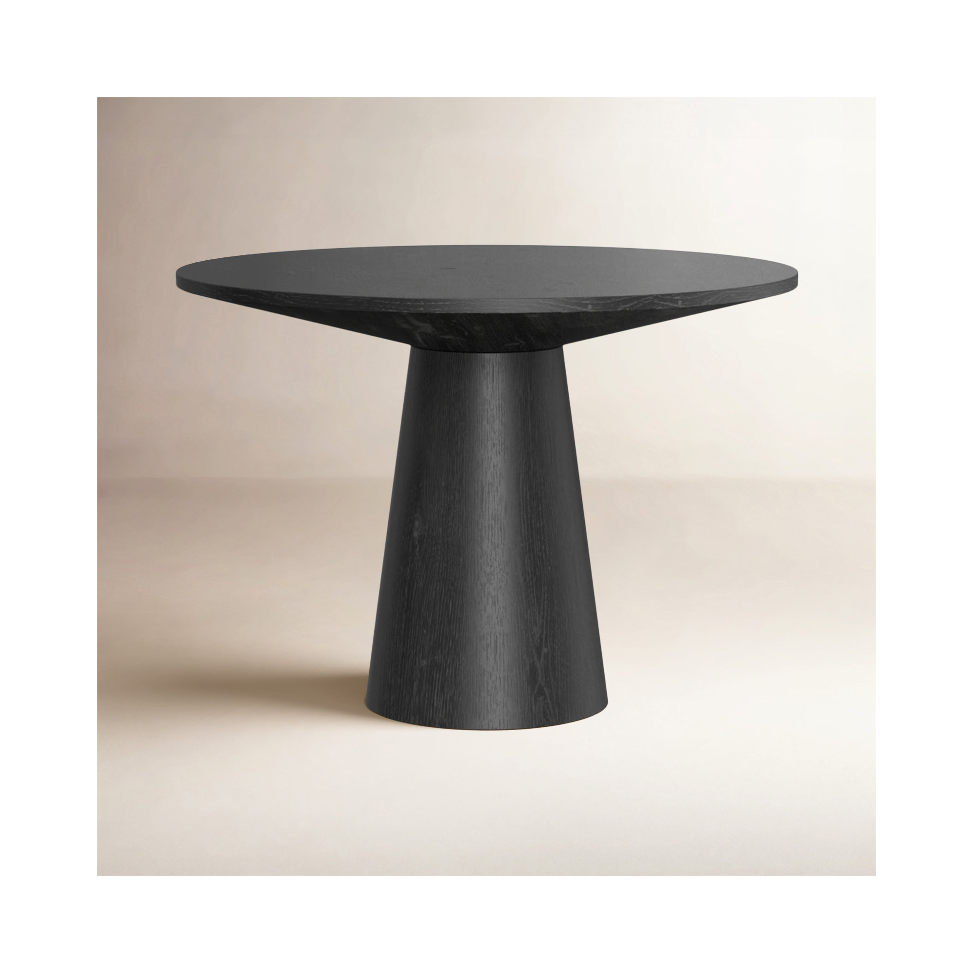 Astraea Single Coffee Table, 15.5" H x 22" L x 22" W, Black