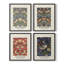"William Morris", ensemble de 4 reproductions encadrées-851626485-851626484