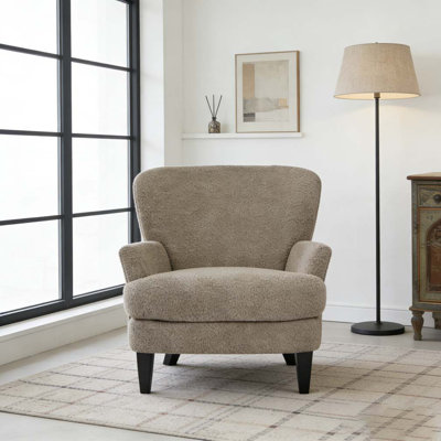 Fauteuil club rembourré Boucle