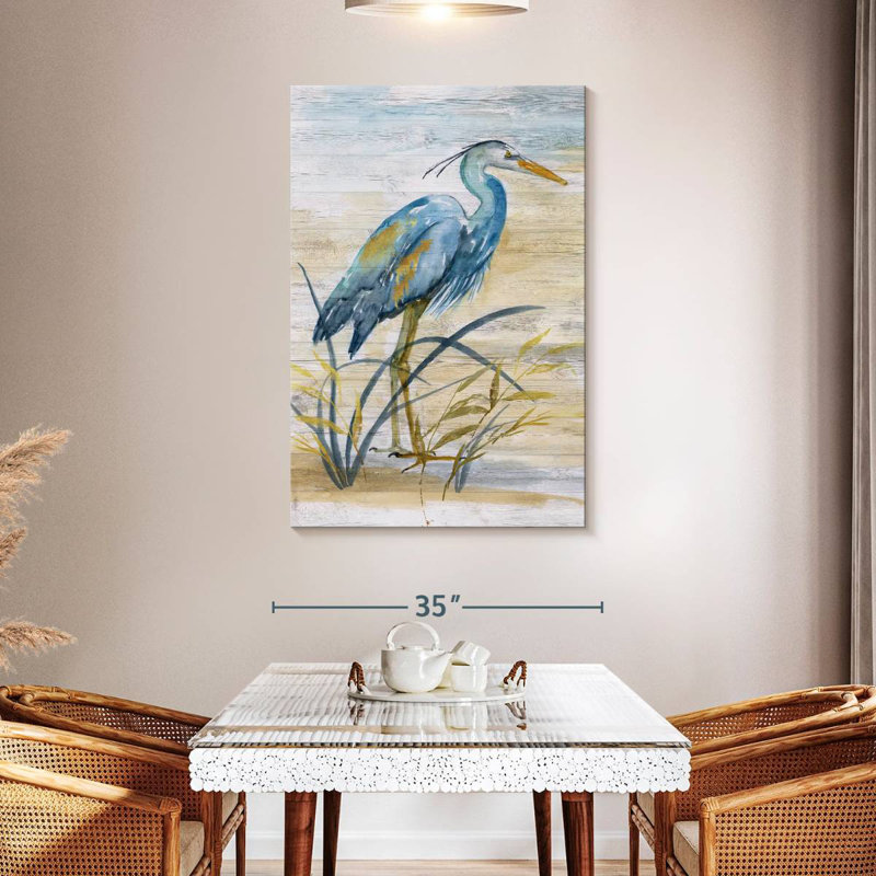 Brampt Blue Heron I, 48" H x 32" W