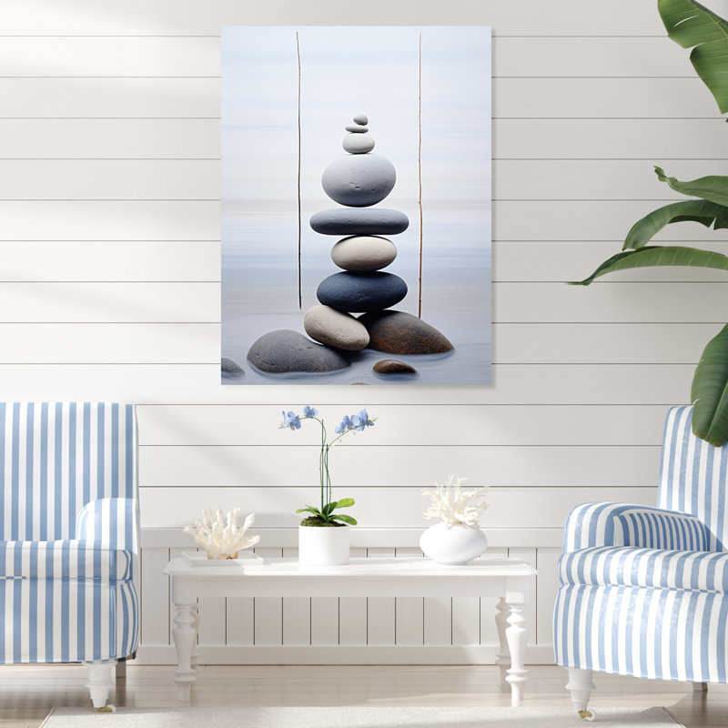 «Beach Photo Harmonic Balance I», impressions murales abstraites en métal, H 32 po x l 24 po x P 1 po