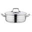 Casserole basse Korkmaz Astra en acier inoxydable avec couvercles en acier inoxydable, Astra, 18 pintes-122290074