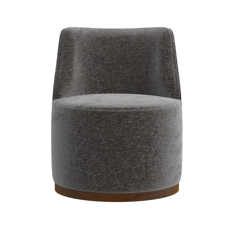 Brooks Upholstered Swivel Slipper Chair
