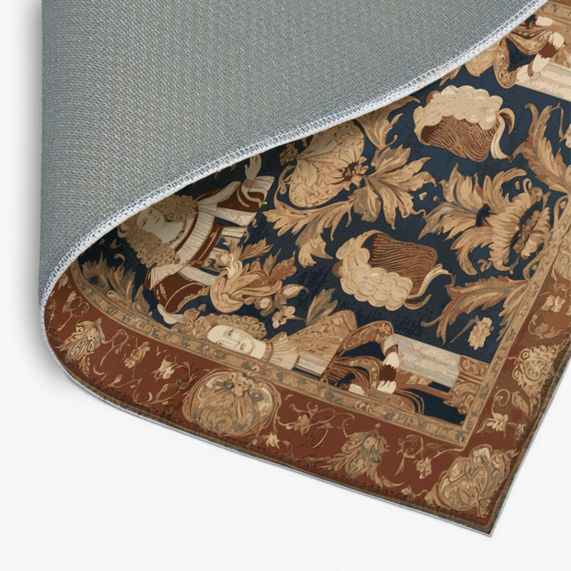 Tapis d'intérieur et d'extérieur brun français, Rectangulaire 2 pi x 3 pi