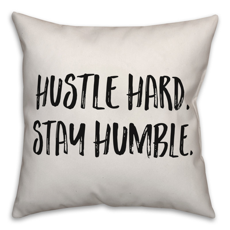Coussin Hustle, 18 po x 18 po