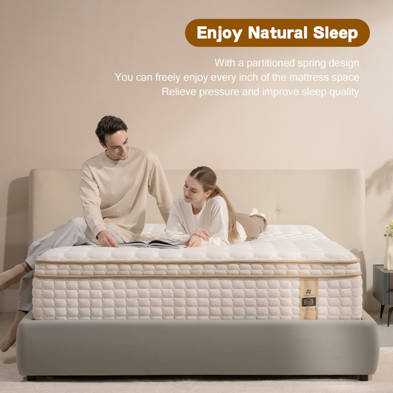 Matelas hybride 12 po dans une boîte, sensation de douceur moyenne, grand