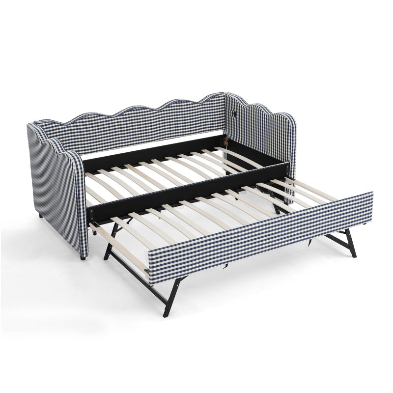 Lit de jour Cozy Gingham, Marine