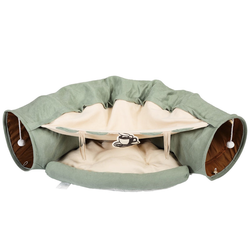 Nid pour animaux de compagnie avec tunnel télescopique