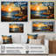 Windmill Sunset Coastal Breeze I - Wind Turbines, art mural-1100721555-1100721556