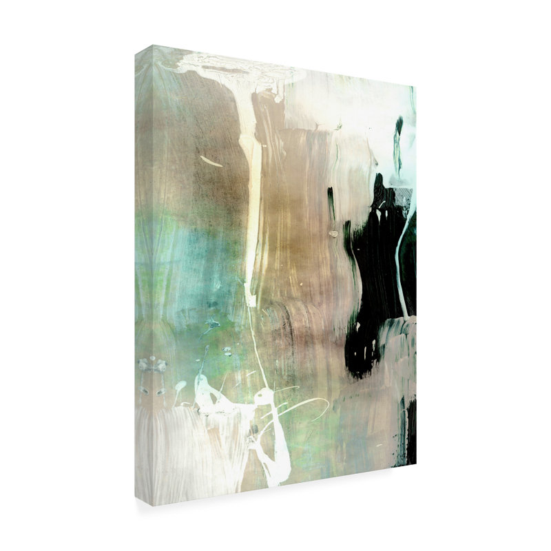 Art sur toile Dan Hobjour Verde 1, H 19 po x l 14 po