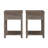 Schlosser Warfel Farmhouse Side Tables with Slatted Lower Shelf-70205869