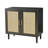 Side Panel Buffet Cabinet With Natural Rattan Door