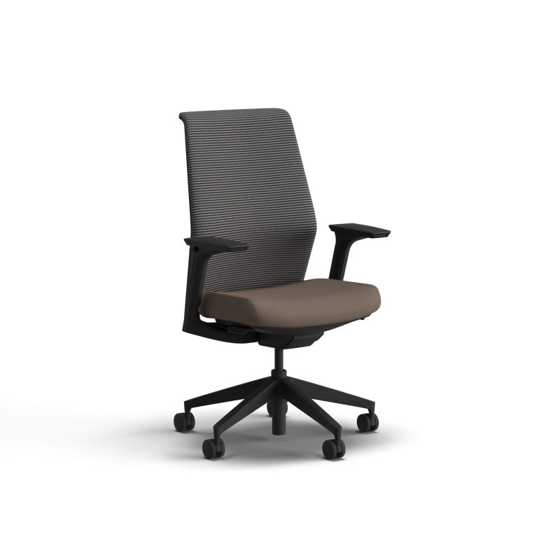 HON Cipher Mesh Ergonomic Office Chair, Black Frame, Bark, Black, Bark