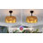 18 Inch Boho Rattan Hemp 6 Speeds DC Motor Caged Ceiling Fan with Lights and Remote Control