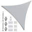 Toile d'ombrage triangulaire Colourtree avec trousse de quincaillerie d'installation-58148943-90742929