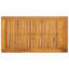  Table de salle à manger de patio en bois d'acacia massif 39,4 po x 21,7 po x 17,7 po