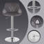 Dequawn Swivel Upholstered Adjustable Height Counter Stool with Metal Frame-1407296229