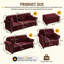 Canapé Chesterfield moderne avec accoudoirs roulés 3 + 2 + 1 en velours avec garniture cloutée et accoudoirs roulés, avec 1 repose-pieds-930839264
