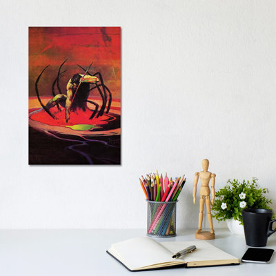 Spiderman by Frank Frazetta - Wrapped Canvas Gallery-Wrapped Canvas Giclée