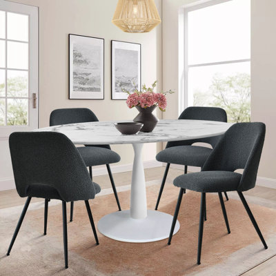 Chaena 5-Piece Oval Dining Table Sets
