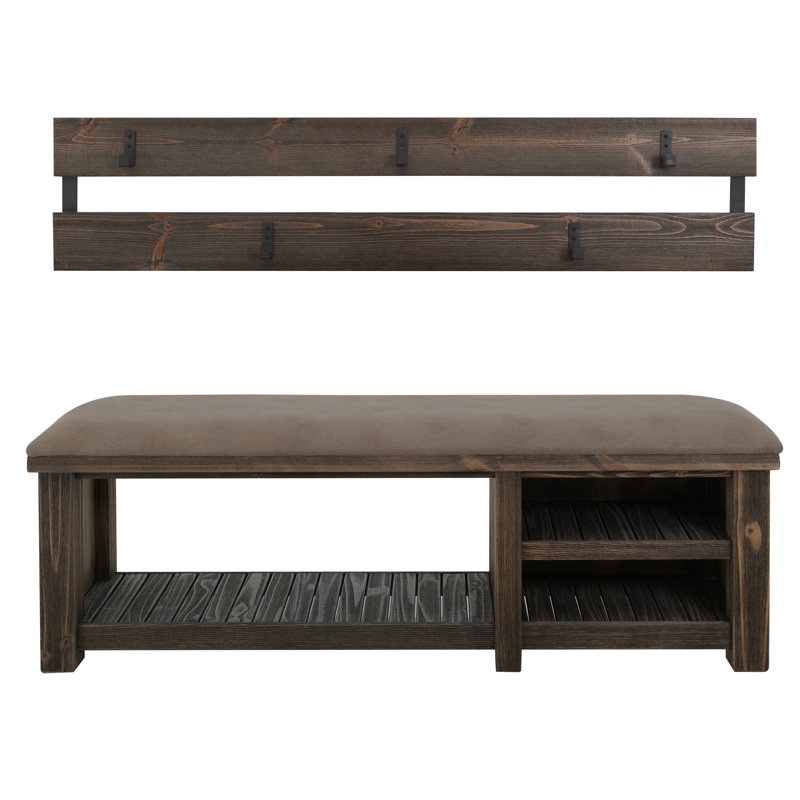 Coat rack and bench