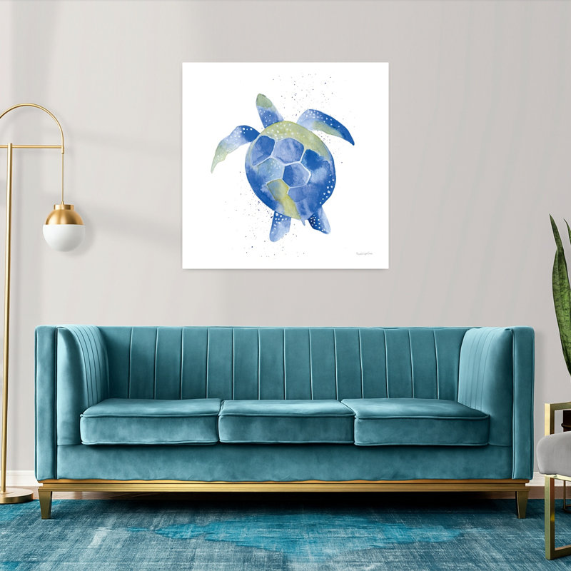 Tortue de mer, art côtier, H 36 po x l 36 po
