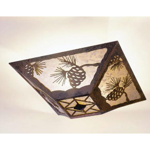 Pinecone Glass Flush Mount