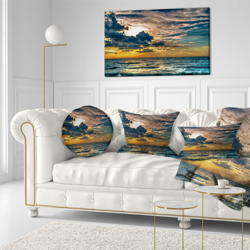 Coussin lombaire en soleil de mer