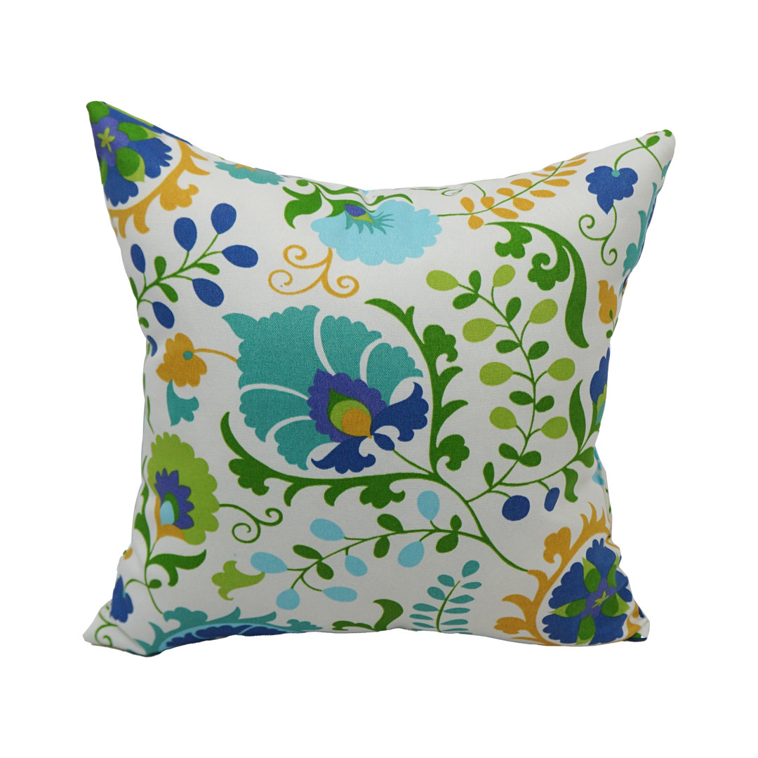 Outdoor Cushion Collection Indoor/Outdoor Floral Throw Pillow (Set of 2) Blazing Needles 