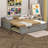 Twin Size Extendable Daybed With Trundle Beds, Wood Daybed Frame With Pull Out Trundle, Twin To King Design Extending Daybed-178551798