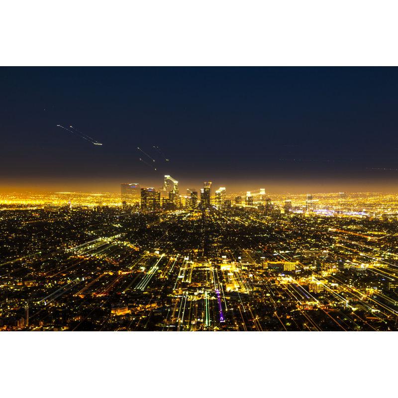 «Downtown Los Angeles» par Meinzahn - reproduction imprimée, H 32 po x l 48 po