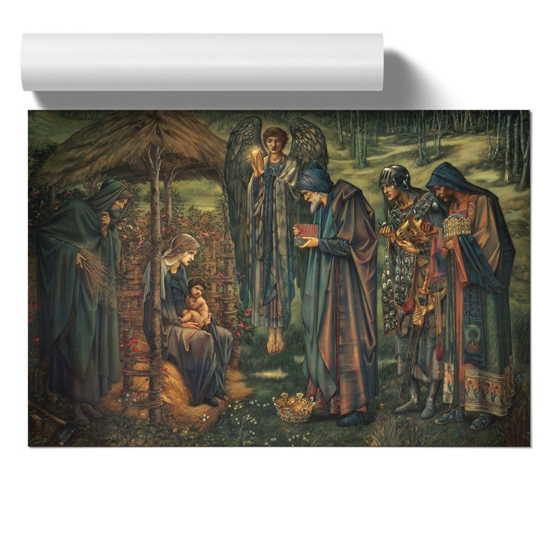The Star of Bethlehem by Edward Burne Jones - Frameless Print, 30cm H x 42cm W x 0.1cm D